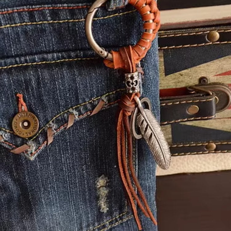 PU Leather Tassel Keychain – Fashion Bag Charm for Keys, Handbags & Backpacks