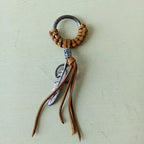 PU Leather Tassel Keychain – Fashion Bag Charm for Keys, Handbags & Backpacks