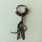 PU Leather Tassel Keychain – Fashion Bag Charm for Keys, Handbags & Backpacks