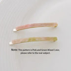 3-Piece Acetate Geometric Hair Barrettes – Oblong Hair Clips & Side Hair Pins