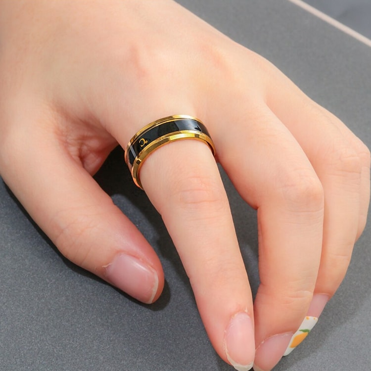 Unisex Body Temperature Monitor Sensor Ring