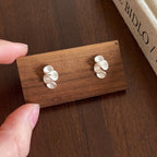 Geometric Flower Stud Earrings for Women – Fashion Floral Jewelry