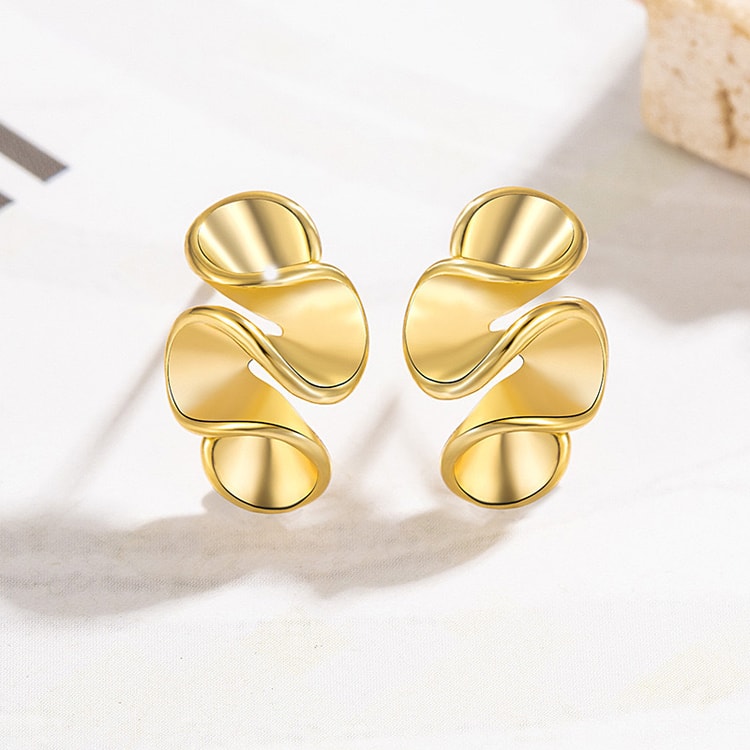 Geometric Flower Stud Earrings for Women – Fashion Floral Jewelry