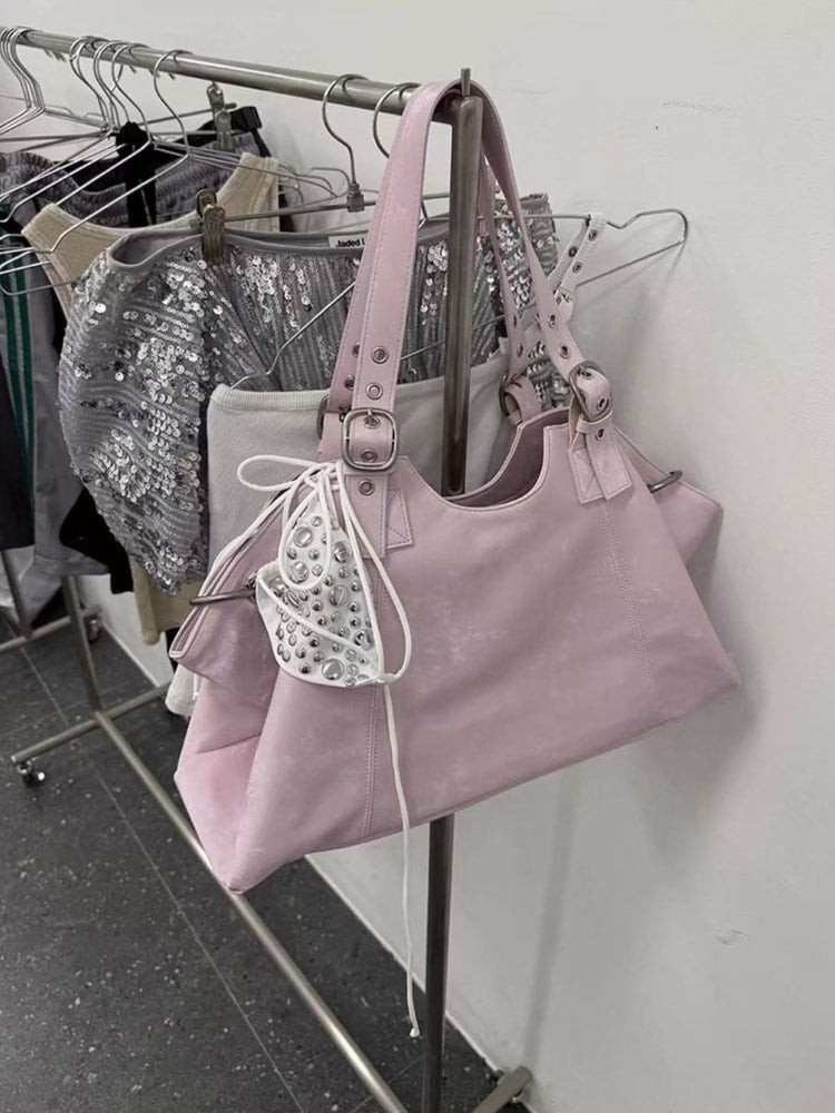Vintage Women's Top Handle Handbag – Satchel Tote Shoulder Bag with Large Capacity
