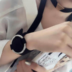 2-Piece Velvet Bracelet Set with Metal Charm Wristband – Women's Fashion Jewelry (Random Color)