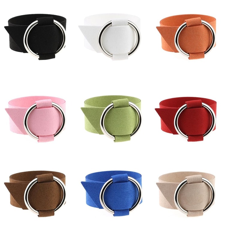 2-Piece Velvet Bracelet Set with Metal Charm Wristband – Women's Fashion Jewelry (Random Color)