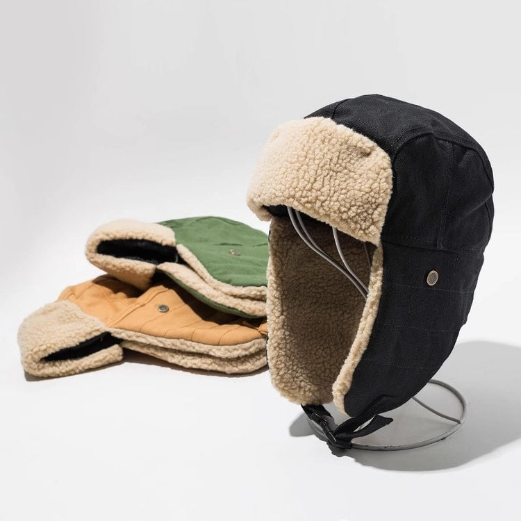 Winter Ear Flap Hat for Men & Women – Outdoor Ski Trapper Cap