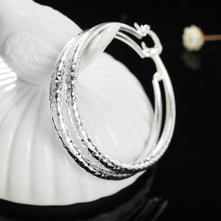 Women's Circle Hoop Earrings – Sterling Silver Fashion Jewelry