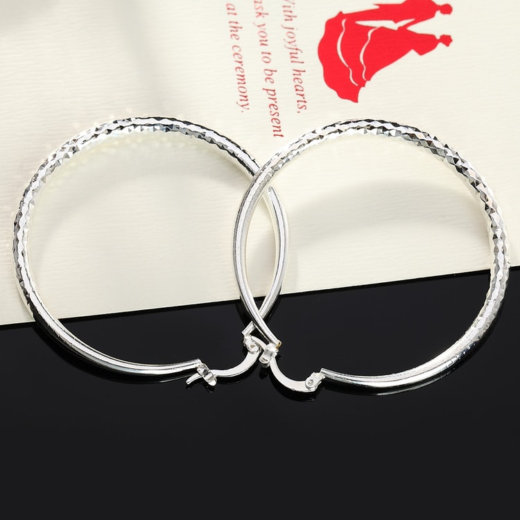 Women's Circle Hoop Earrings – Sterling Silver Fashion Jewelry