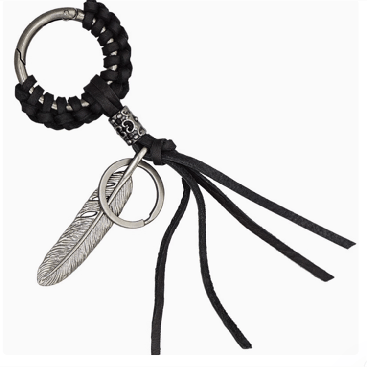 PU Leather Tassel Keychain – Fashion Bag Charm for Keys, Handbags & Backpacks