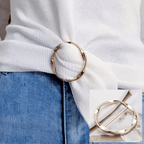 Adjustable Shirt Ring & Scarf Buckle Set (5-Pack) – Multipurpose Clothing Styling Accessories